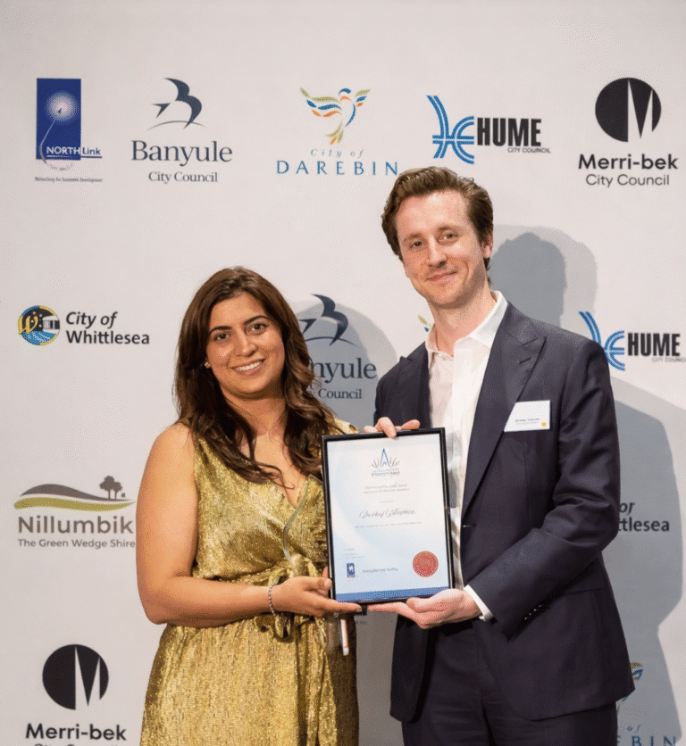 Winner of Northern Business Achievement Award By Banyule City Council For Business Excellence in Human Resource Management 2025